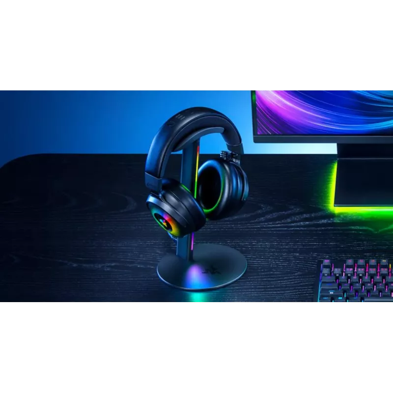 RAZER Base Station V3 Chroma RGB stojan na headset s 2-portovým USB-3.1 hubom - čierna