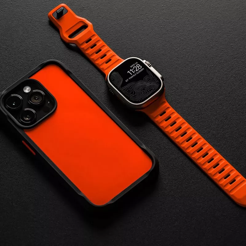TECH-PROTECT Iconband Line Apple Watch remienok (42/44/45/49 mm) oranžový
