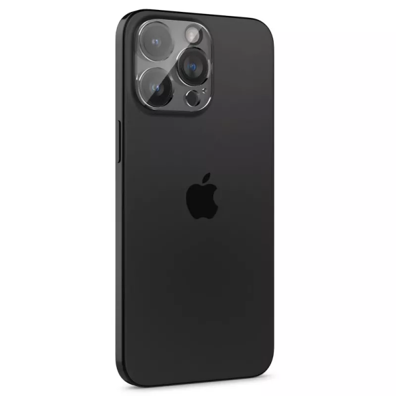 Spigen Optik TR ochrana kamery objektívu balenie 2 ks pre iPhone 14 Pro/Pro Max & 15 Pro/Pro Max - krištáľovo číra