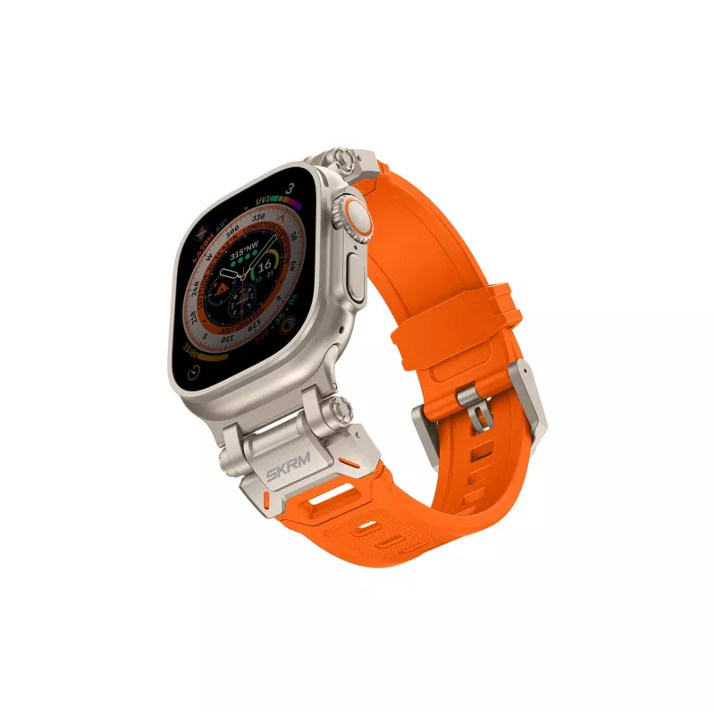 SKINARMA Titon remienok pre Apple Watch Ultra 49 mm oranžový