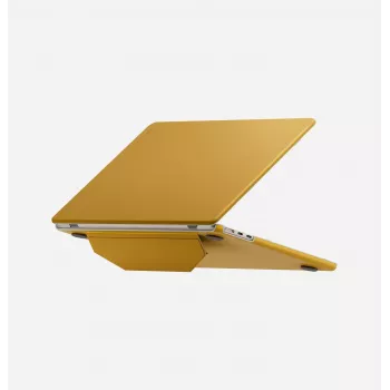 UNIQ Lyden Versa ochranné puzdro v štýle folio pre MacBook Air 13 palcov (M2 2022 / M3 2024 / M4 2025 / M5 2026) - žltá