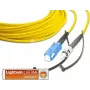 Simplexný jednovidový optický patch kábel Lightwin LSP-09 SC-ST 3.0, SC na ST, OS2, LSOH, 3 m, Žltý