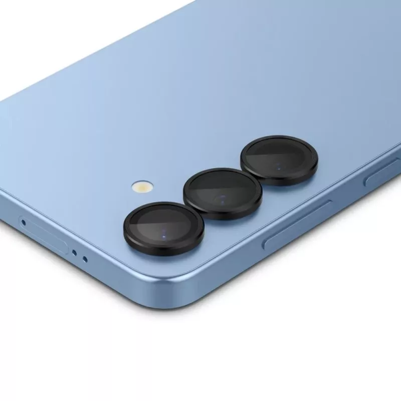 Spigen Optik Pro Glas.tR EZ Fit ochrana kamery 2 balenie pre Samsung Galaxy S25 - čierna