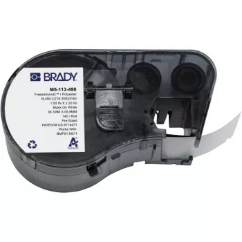 BRADY M5-113-490 FreezerBondz II polyesterové etikety pre BMP51/BMP53/M511, biele, 38,1 mm x 25,4 mm, 250 etikiet