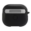 UNIQ Valencia Antimicrobial puzdro pre Apple AirPods 3. generácia - polnočná čierna