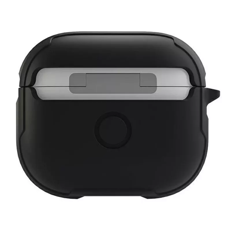 UNIQ Valencia Antimicrobial puzdro pre Apple AirPods 3. generácia - polnočná čierna