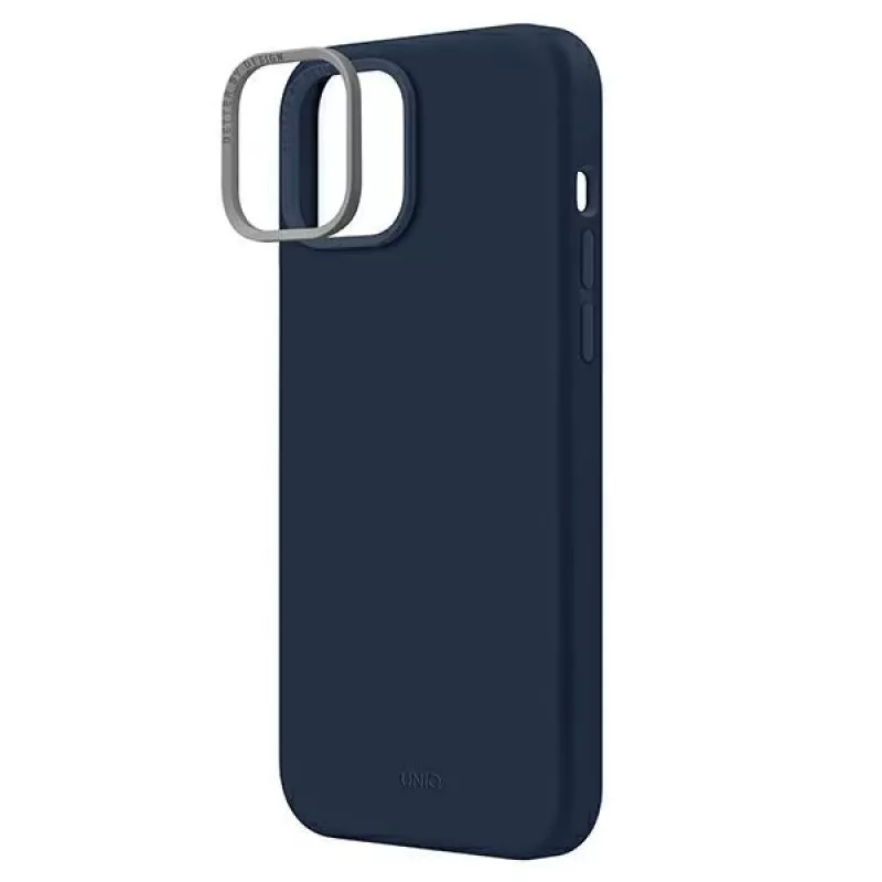 UNIQ Lino Marine Blue puzdro pre iPhone 14 Plus / 15 Plus 6,7 palca