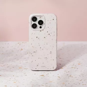 UNIQ Coehl Terrazzo puzdro pre iPhone 14 Pro Max, pieskovec