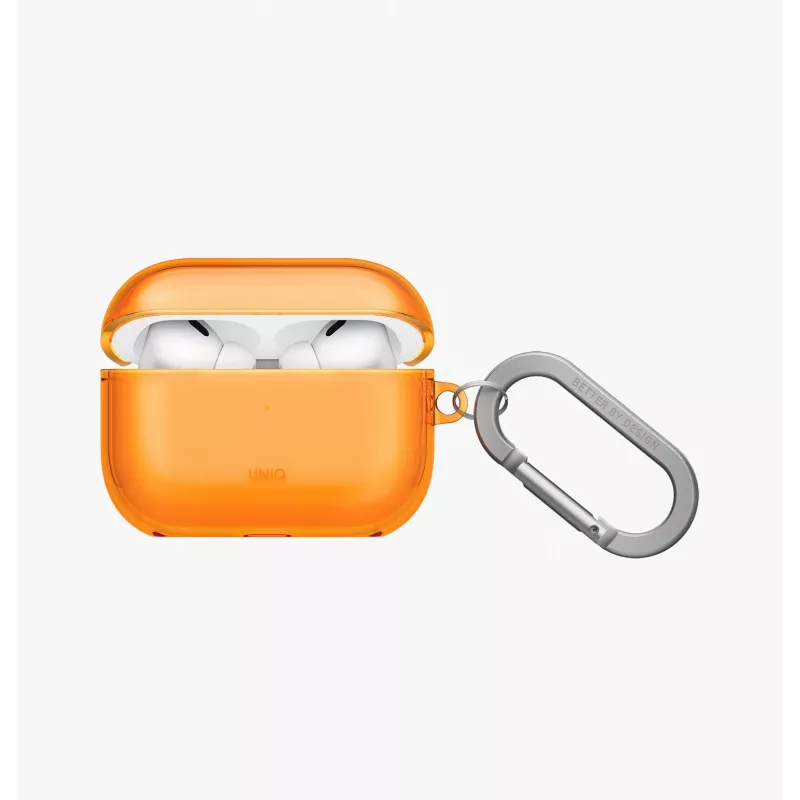 Puzdro UNIQ Glase pre AirPods Pro 3, Oranžové