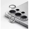 Hliníkový ochranný kryt objektívu fotoaparátu UNIQ Optix pre Samsung Galaxy S26 Ultra, Strieborný