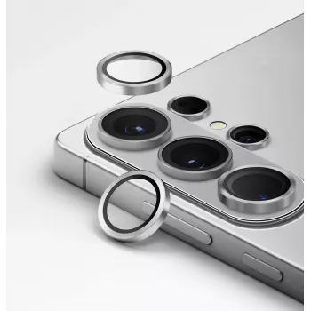 UNIQ Optix hliníková ochrana objektívu kamery pre Samsung Galaxy S26 Ultra, strieborná