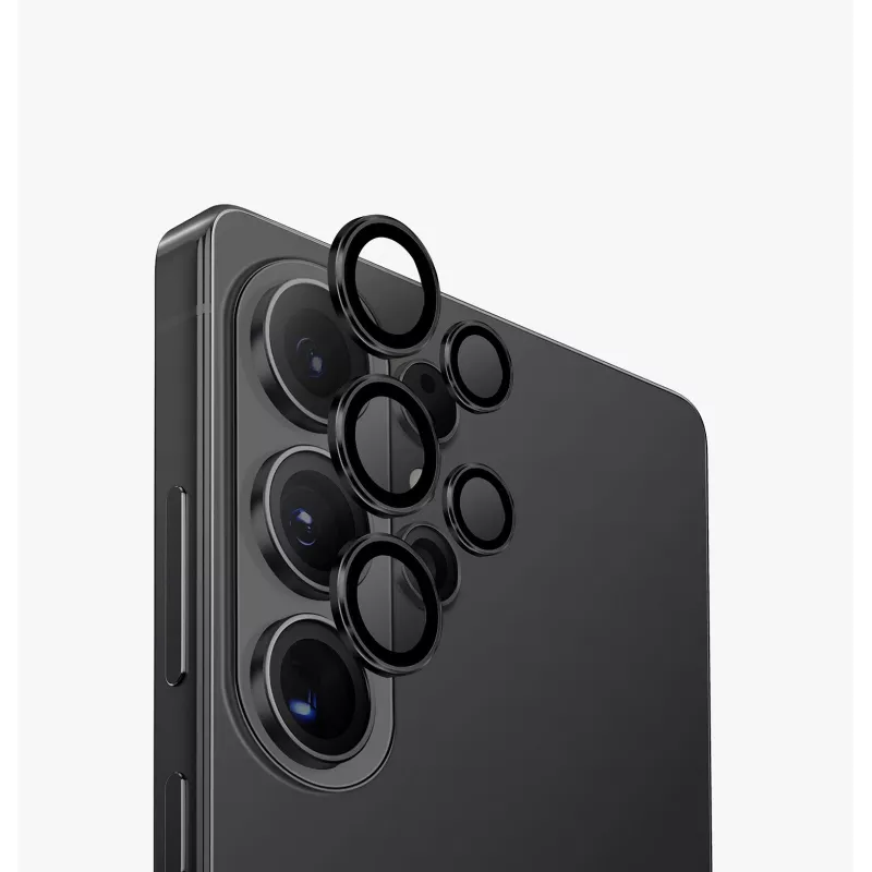 Hliníkový ochranný kryt objektívu fotoaparátu UNIQ Optix pre Samsung Galaxy S26 Ultra, Strieborný