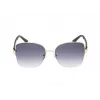 GUESS dámske GF00052-5932B mačacie slnečné okuliare, rám Havanna, hnedé gradientové šošovky, 59 mm