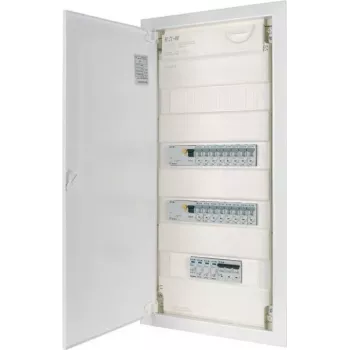 EATON KLV-PW-48-1PXL-1SPD-2PXF-16PLI 4- radová predkonfigurovaná rozvodná doska, 48 modulov, IP30, biela