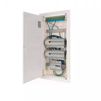 EATON KLV-PW-48-1PXL-1SPD-2PXF-16PLI 4- radová predkonfigurovaná rozvodná doska, 48 modulov, IP30, biela