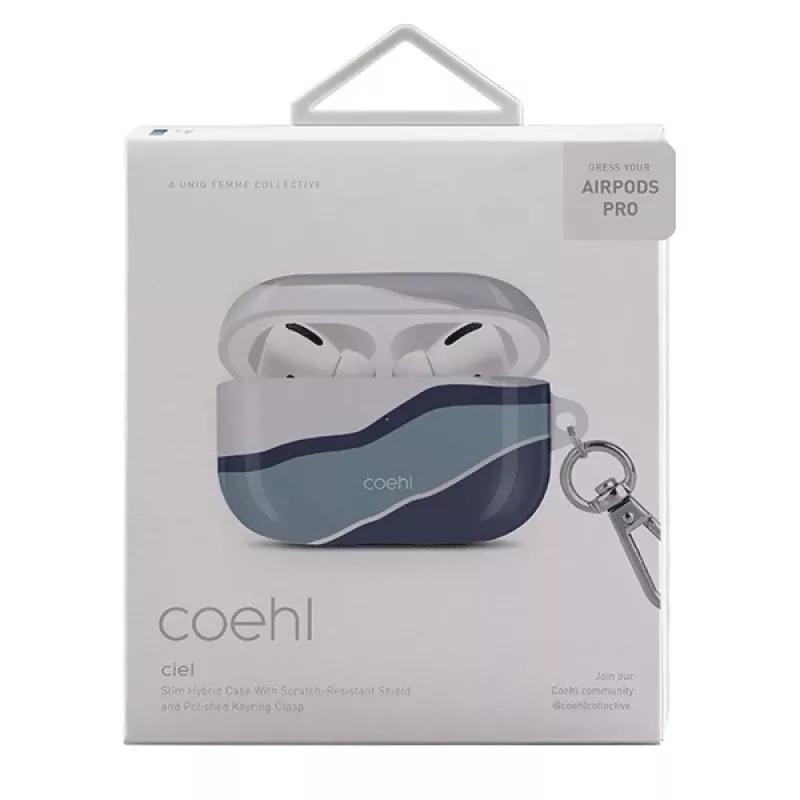 UNIQ Coehl Ciel ochranné puzdro na AirPods Pro - Twilight Blue