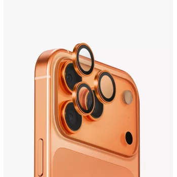 UNIQ Optix hliníková ochrana kamery a šošoviek na iPhone 17 Pro / 17 Pro Max s aplikátorom, opal