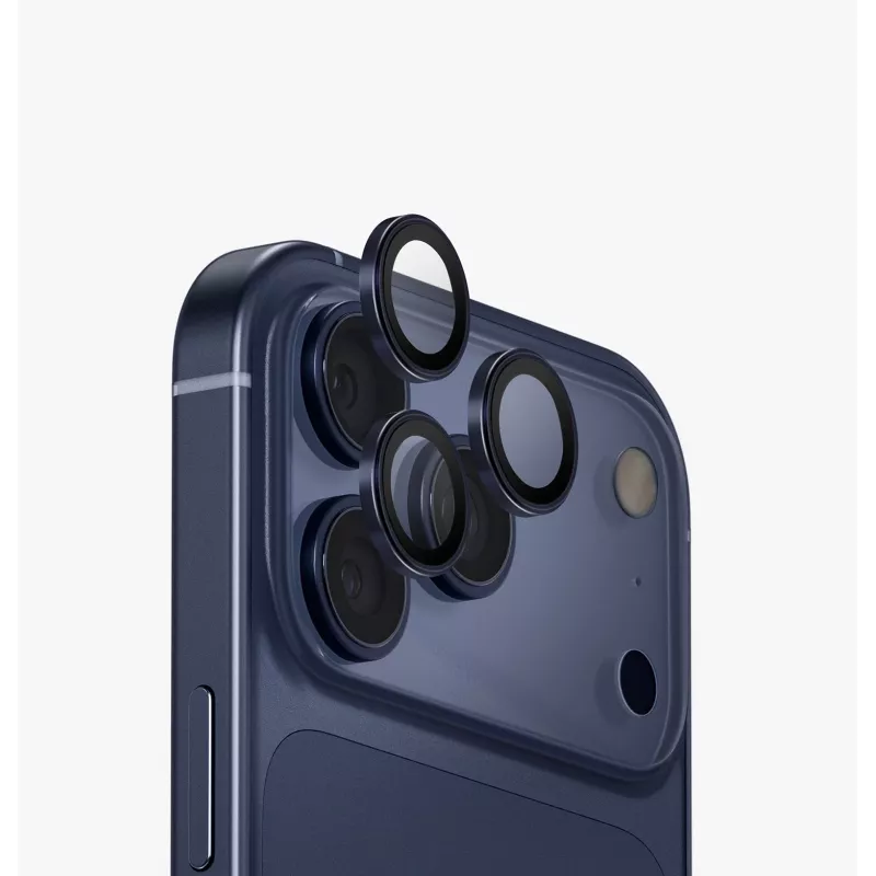 UNIQ Optix hliníková ochrana kamery a šošoviek na iPhone 17 Pro / 17 Pro Max s aplikátorom, opal