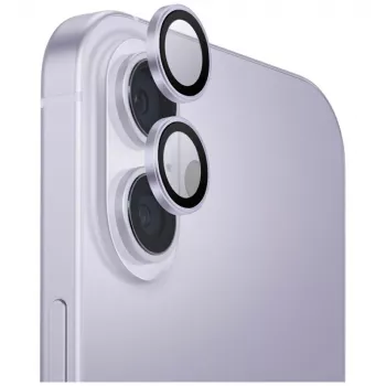 UNIQ Optix hliníková ochrana kamery a šošoviek na iPhone 17 s aplikátorom levanduľová