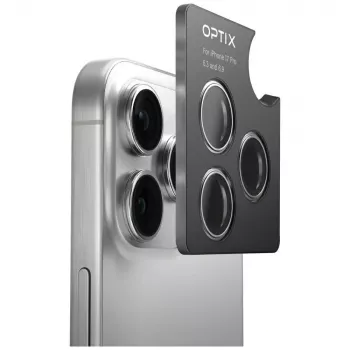 UNIQ Optix hliníková ochrana kamery a šošoviek na iPhone 17 s aplikátorom levanduľová