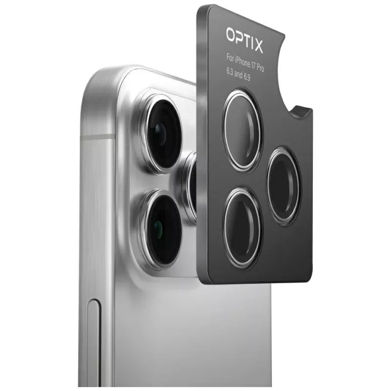 UNIQ Optix hliníková ochrana kamery a šošoviek na iPhone 17 s aplikátorom levanduľová