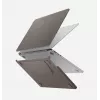 UNIQ Lyden Versa pevné puzdro folio na MacBook Air 13 palcov (M2 2022 / M3 2024 / M4 2025 / M5 2026), sivá