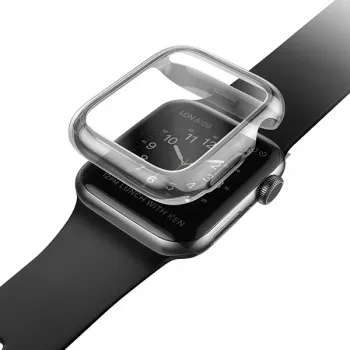 UNIQ Garde ochranné puzdro pre Apple Watch 40 mm (séria 4/5/6/SE/SE2/SE3) - dymovo sivá