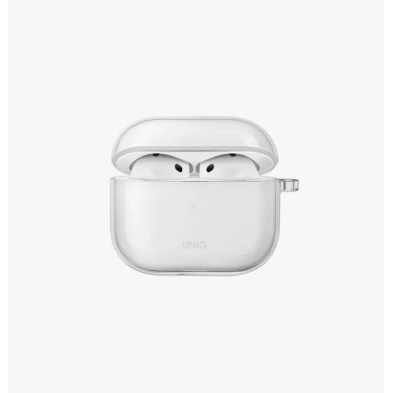UNIQ Glase puzdro pre Apple AirPods 4 lesklé dymové