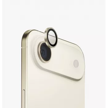 Hliníkový ochranný kryt objektívu fotoaparátu UNIQ Optix s aplikátorom pre Apple iPhone Air, Zlatý