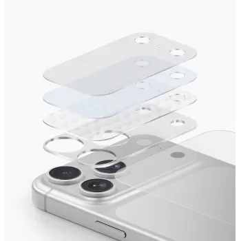 UNIQ Optix Aeroshield+ ochrana modulu kamery pre iPhone 17 Pro – transparentná