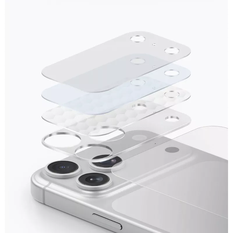 UNIQ Optix Aeroshield+ ochrana modulu kamery pre iPhone 17 Pro – transparentná