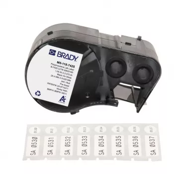 BRADY M5-118-7425 PermaSleeve zmršťovacia etiketová kazeta pre BMP51/BMP53/M511, biela, 38,1mm x 2,13m