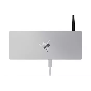 Razer Thunderbolt 4 Dock Mercury Chroma - 10-in-1 dokovacia stanica s RGB osvetlením, 90W Power Delivery, podpora 8K/5K displeja, Gigabit Ethernet, UHS-II čítačka SD kariet, 3x Thunderbolt 4, 3x USB-A, hliník