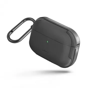 UNIQ Valencia antibakteriálne puzdro pre AirPods Pro - Gunmetal sivá