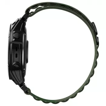 TECH-PROTECT NYLON PRO náramok pre Garmin Fenix 5 / 6 / 6 Pro / 7, 22 mm QuickFit, vojenská zelený
