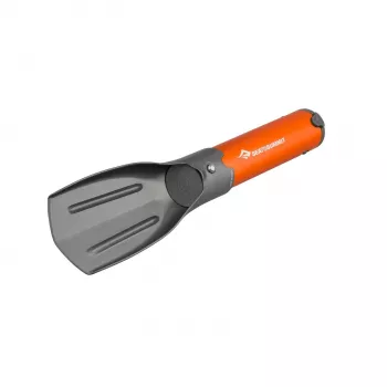 Sea to Summit Pocket Trowel Alloy - ultralehká skladacia kempingová lopatka na kopanie, eloxovaný hliník, 220mm vysunutá, 153mm zložená, 3.5oz, sivá/strieborná