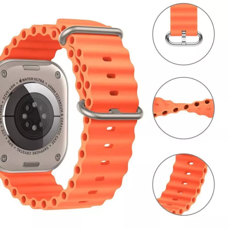 TECH-PROTECT IconBand Pro náramok pre Apple Watch 42/44/45/49mm oranžový