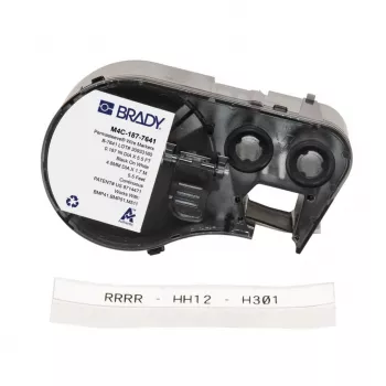 BRADY BMP41/BMP51/BMP53/M511 low-halide tepelne zmršťovacia objímka na označenie vodičov, biela, 38,1 mm x 6,4 m