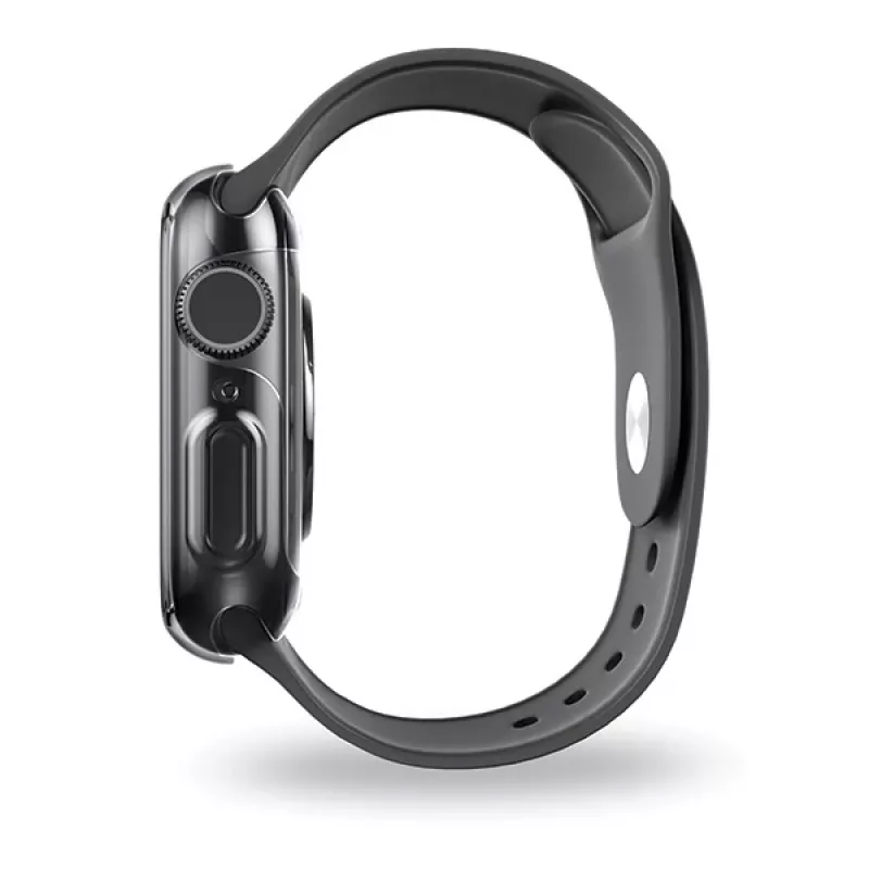 UNIQ Garde puzdro pre Apple Watch 44mm (séria 4/5/6/SE/SE2/SE3) dymovo sivá