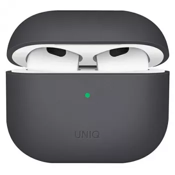UNIQ Lino silikónové puzdro pre AirPods 3. generácie, popolavá