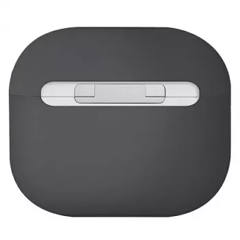 UNIQ Lino silikónové puzdro pre AirPods 3. generácie, popolavá