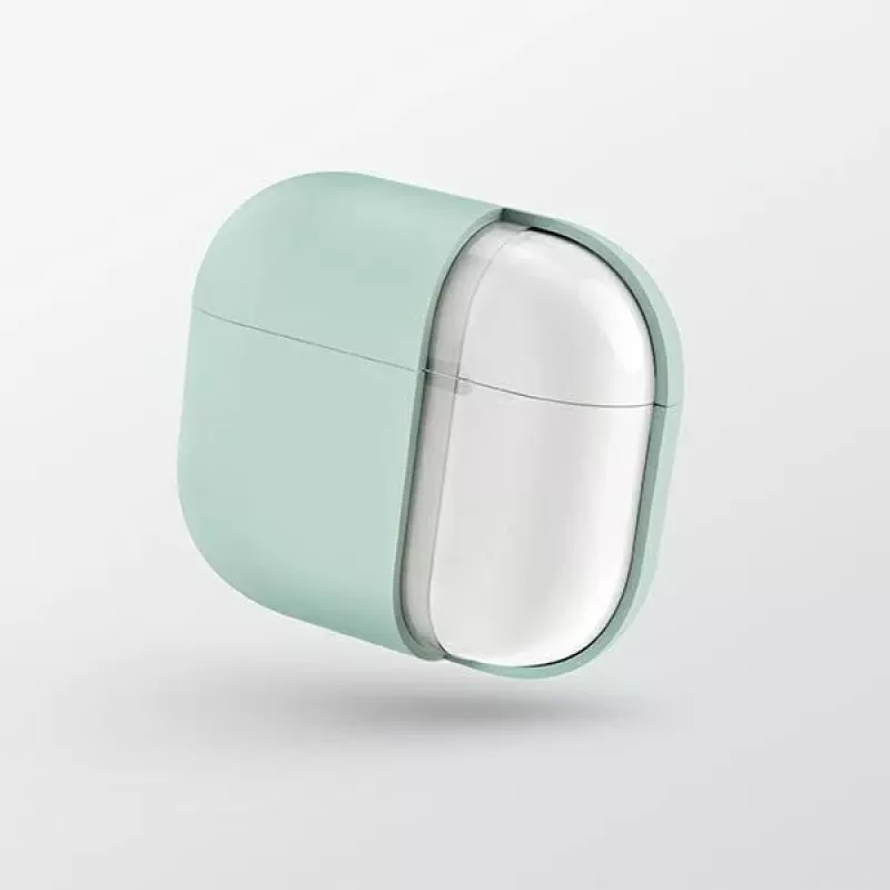 UNIQ Lino silikónové puzdro pre AirPods 3. generácie, popolavá