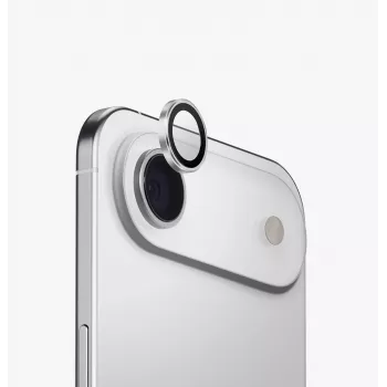 Hliníkový ochranný kryt objektívu fotoaparátu UNIQ Optix s aplikátorom pre Apple iPhone Air, Strieborný