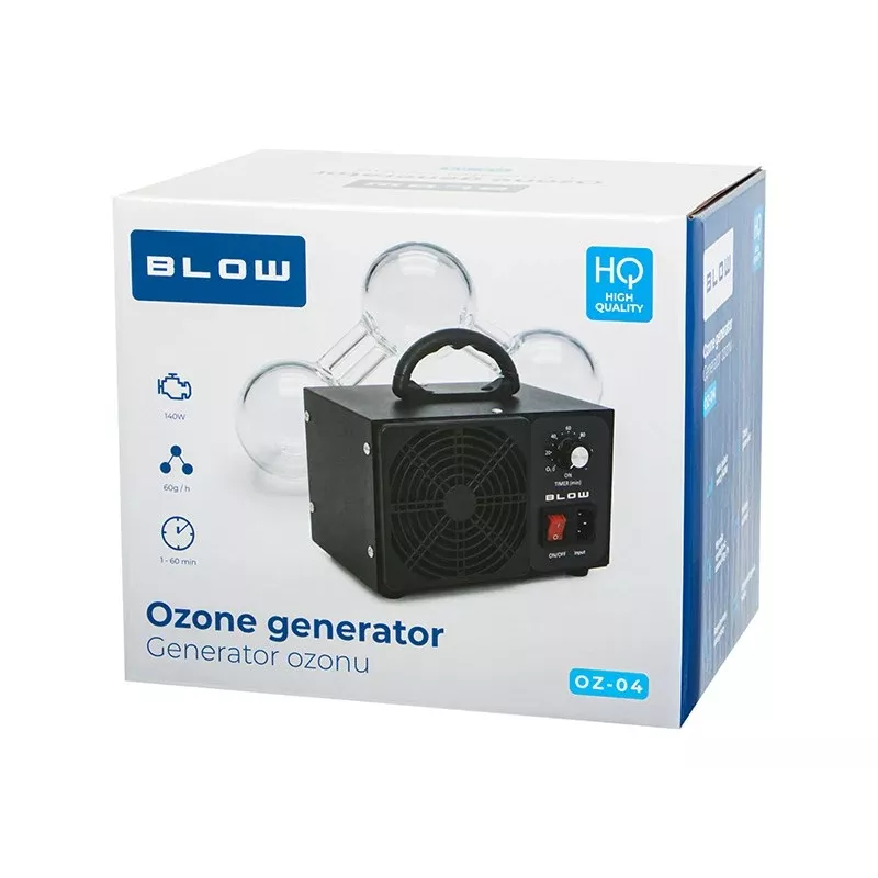 Generátor ozónu Blow OZ-04, 60 000 mg/h, 140 W, Čierny