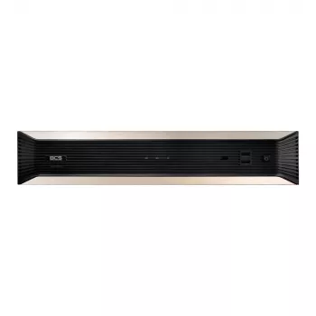 BCS 64-kanálový 4K AI sieťový videorekordér, 8 pozícií RAID, 384 Mbps, rozpoznávanie tváre, ANPR, 2U rackmount