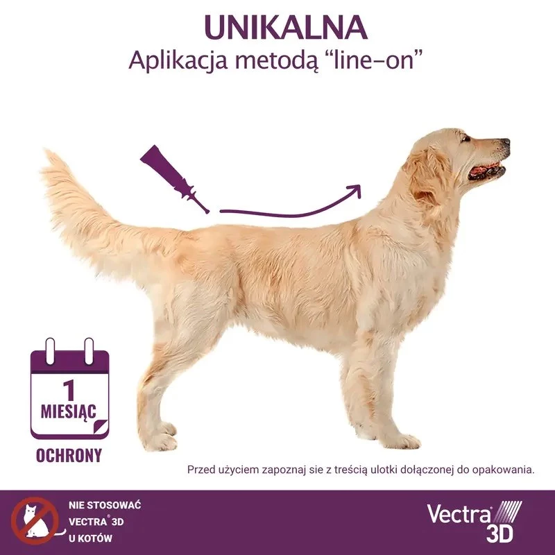 Ceva Vectra 3D spot-on roztok pre psov 1,5-4 kg – 3 pipety (žltá)