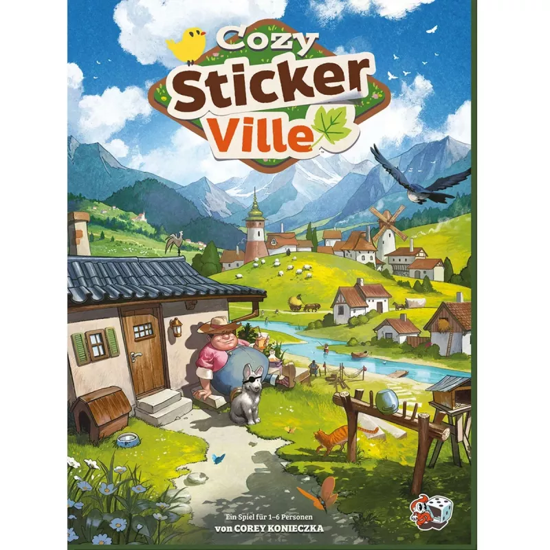 ASMODEE Cozy Stickerville Sticker Book | TOPModel séria | 24 strán, 6 hárkov samolepiek | kreatívne hranie od 6 rokov