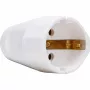 Kopp ochranný kontakt konektor samica, 3x1,5 mm², arktická biely