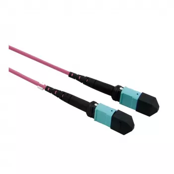 VALUE MPO trunk kábel 50/125µm OM4, MPO/MPO, typ A, fialový, 15 m
