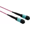 VALUE MPO trunk kábel 50/125µm OM4, MPO/MPO, typ A, fialový, 15 m